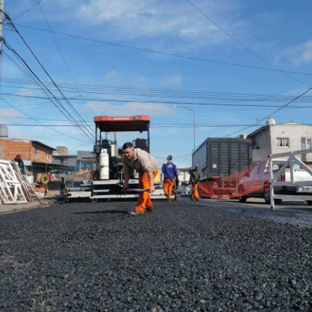 Hurlingham: avanzan los trabajos en la Ruta Provincial 4