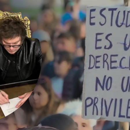 Rechazo a Milei por el desfinanciamiento universitario