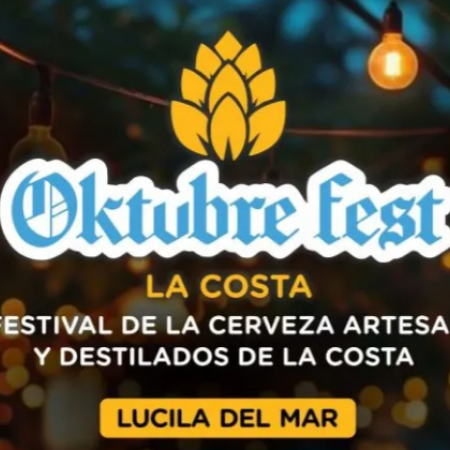 Lucila del Mar vive la segunda edición del Oktubre Fest La Costa