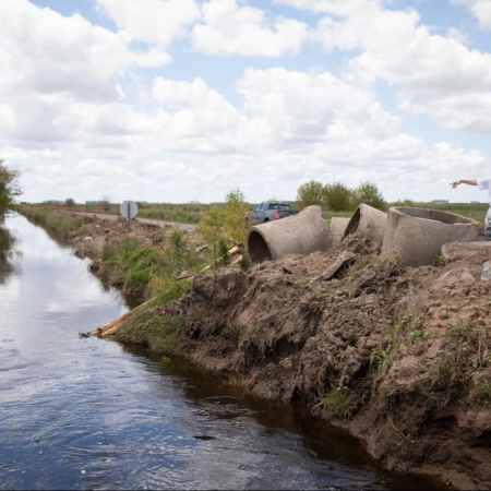 Productores reclaman la finalización de la obra del Salado para evitar nuevas inundaciones