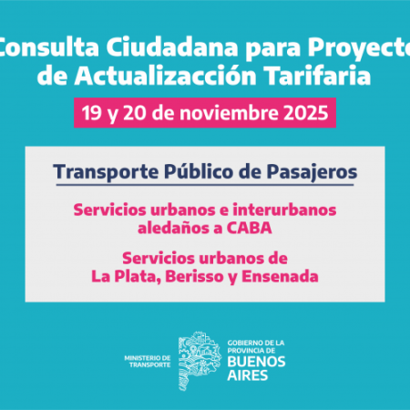 Recomposición tarifaria: instancia de participación y y Consulta Ciudadana