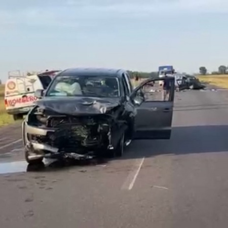 Choque frontal en la Ruta 3: murió una pareja de Berisso y su hija permanece internada en grave estado