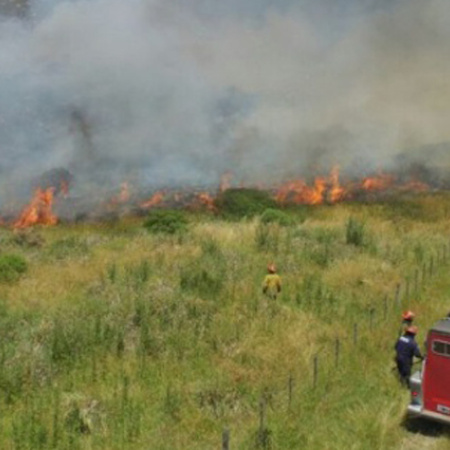 Proponen más fondos para bomberos ante la ola de incendios en Bahía Blanca