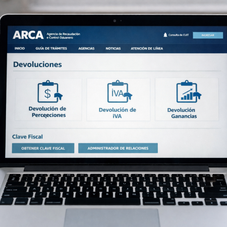 ARCA habilitó la devolución de percepciones 2025 y ya se puede iniciar el trámite online