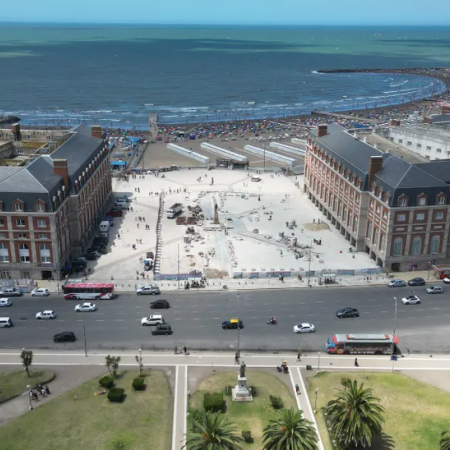 Avanza la renovación integral de la Rambla de Mar del Plata