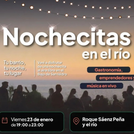 San Isidro estrena “Nochecitas en el Río”, feria, food trucks y música en la costa