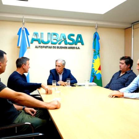 Sciaini se reunió con autoridades de AUBASA y pidió que la Provincia administre rutas nacionales clave