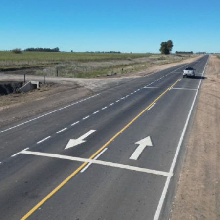 La Provincia finalizó la repavimentación de la Ruta 85 entre Guaminí y Coronel Suárez