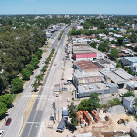 Pilar: avanza una obra sobre la Ruta Provincial 8 para mejorar la circulación