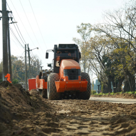 Avanzan las obras de repavimentación en la Ruta Provincial 205 entre Ezeiza y Cañuelas