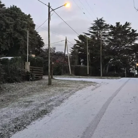 Nevadas en el sudeste bonaerense: qué localidades registraron nieve