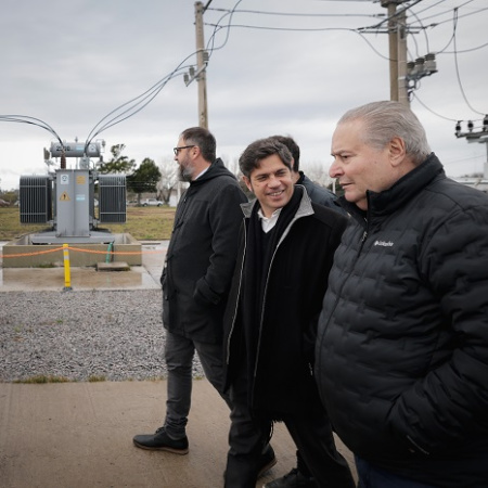 Kicillof inauguró la nueva Estación Transformadora de Salto