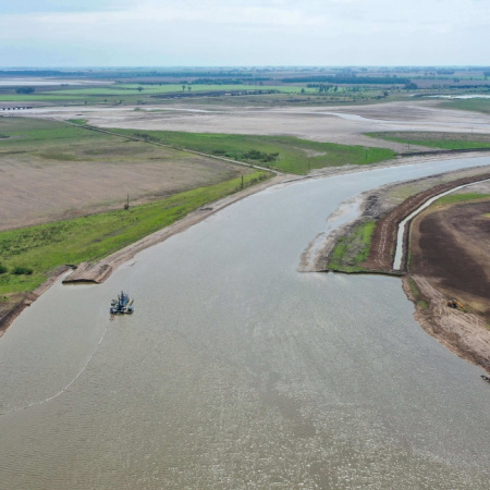 Río Salado: la Provincia exige a Nación reactivar un tramo clave del Plan Maestro